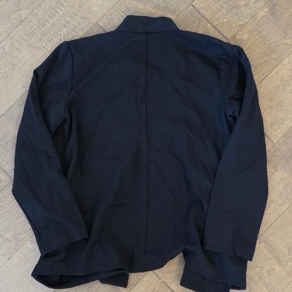 Eileen Fisher Lightweight Open Front Long Sleeve Blazer Black Womens Size XS - Picture 4 of 5
